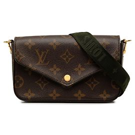 Louis Vuitton Monogram Multi Pochette Felicie Marron Kaki Monogramme