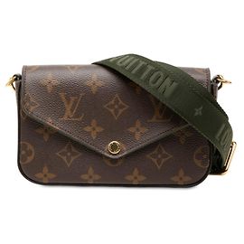 Bolsa de Ombro Louis Vuitton Monogram Multi Pochette Felicie Marrom Caqui Monograma