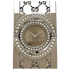 Gucci Quartz Armbanduhr mit braunem Zifferblatt Andere