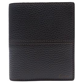 NOVA CARTEIRA CARTIER SELLIER L3001158 EM COURO GRAINADO CAIXA Marrom