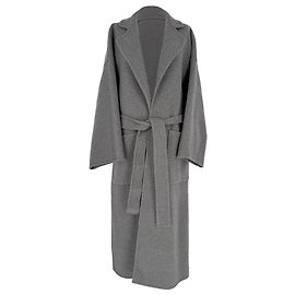 Manteau ceinturé oversize Loewe en laine grise Gris