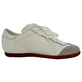 Maison Martin Margiela Sapatilhas Featherlight Maison Margiela em pele branca Branco Cru