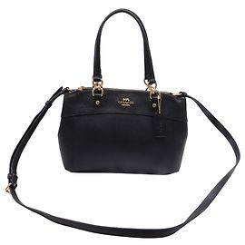Coach Mini Brooke Carryall in Black Leather Black