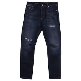 Vaqueros de denim deshilachados Brunello Cucinelli en algodón azul marino Azul marino