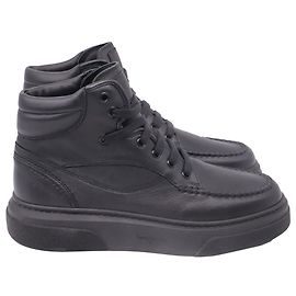 Baskets montantes Cassina Salvatore Ferragamo en cuir noir Noir