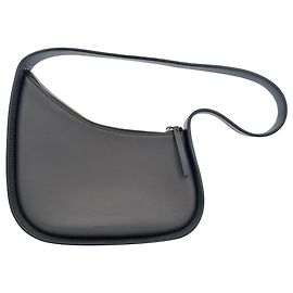 The Row Half Moon Shoulder Bag in Brown Leather Brown