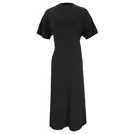 Abito midi a maniche corte Proenza Schouler in cotone nero Nero