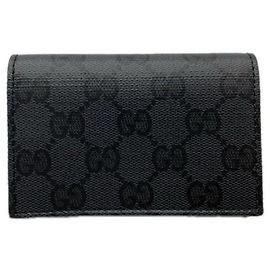 Tarjetero Gucci GG Canvas Essence Castaño Negro