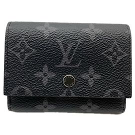 Portafoglio Louis Vuitton Monogram Eclipse Victor Marrone Nero