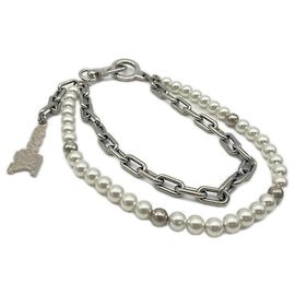 Cadena colgante Louis Vuitton Bag Charm Belt Blanco