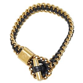 Loewe Women's Charm Bracelet Black Golden