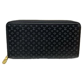Portafoglio Zippy Louis Vuitton Nanogram Marrone Nero