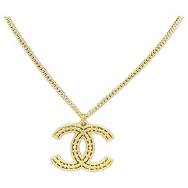 Colar Chanel Coco Mark Dourado