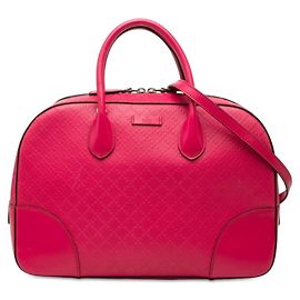 Bolsa de mão Gucci Bright Diamante em couro rosa Rosa