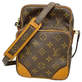 Louis Vuitton Monogram Amazon Schultertasche Braun