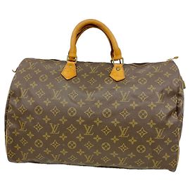 Sac à main Louis Vuitton Monogram Speedy 40 Marron