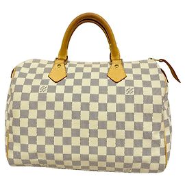 Bolso Louis Vuitton Damier Azur Speedy 30 Blanco