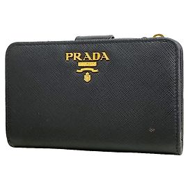 Portafoglio Prada in pelle Saffiano Nero