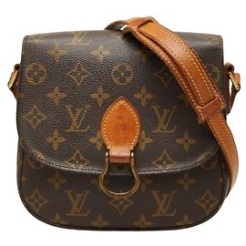 Borsa a tracolla Louis Vuitton Monogram Saint Cloud MM Marrone