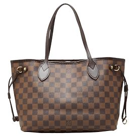Borsa Louis Vuitton Damier Neverfull PM Marrone