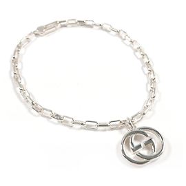 Pulseira com Pingente Interlocking G GUCCI Prata