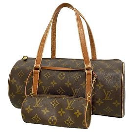 Bolso Louis Vuitton Monogram Papillon 30 Castaño