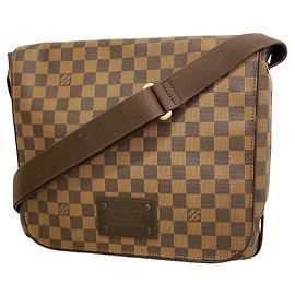 Bolsa de Ombro Louis Vuitton Damier Brooklyn MM Damier ebene