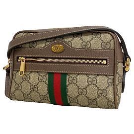 Gucci Ophidia Shoulder Bag Brown