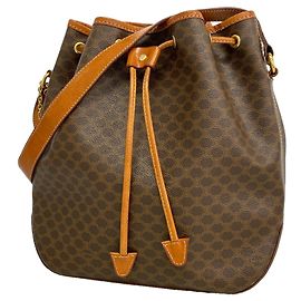 Céline Bolsa de Ombro Celine Macadam Marrom