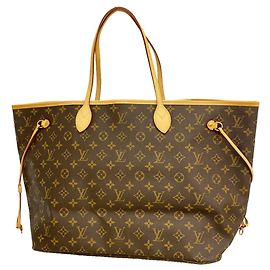 Sac cabas Louis Vuitton Monogram Neverfull GM Marron