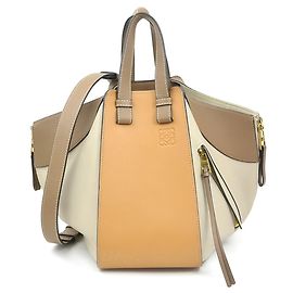 Bolsa de couro Loewe Hammock Marrom Cinza