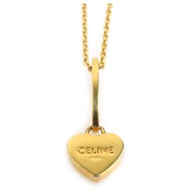 Céline Colar de metal dourado Celine Dourado