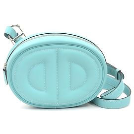 Hermès Sac à épaule Hermes en Blue Atoll Bleu