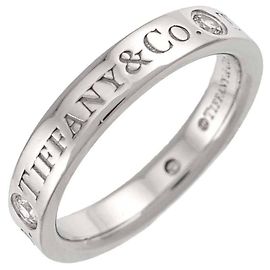 Autre Marque Bague alliance en platine avec diamants Tiffany & Co. Autre