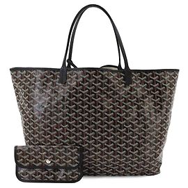 Sac à main cabas Goyard Saint Louis GM Noir