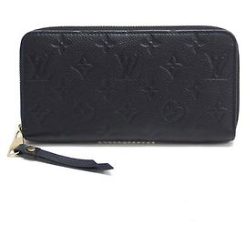Louis Vuitton Monogram Empreinte Zippy Wallet M61864 Noir