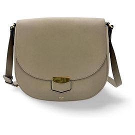 Céline Celine Trotteur Grainy Leather Medium Bege