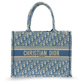 Christian Dior Book Oblique Canvas Medium Beige