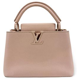 Louis Vuitton Flower Chain Capucines Leather BB Bege