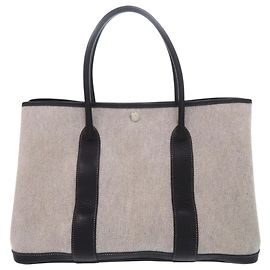 Hermès Hermes Garden Party 36 PM Tote Bag Braun Schwarz Roh