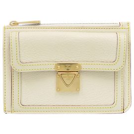 Louis Vuitton Suhali White Clutch Bag White