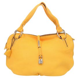 Céline Celine Bittersweet Leather Handbag Yellow