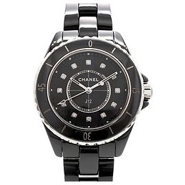 Chanel J12 12P Diamond H5701 Black Dial Women's Watch Other