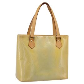 LOUIS VUITTON Monogram Vernis Houston Hand Bag Gris M91053 LV Auth gh2377 Gris