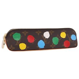 LOUIS VUITTON Yayoi Kusama Trousse Elizabeth Pen Case GI0886 LV Auth ar14312SAM Monogram