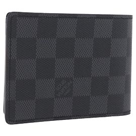 LOUIS VUITTON Damier Graphite Portefeuille Multripru Wallet N63258 Auth ki6882V Damier ebene