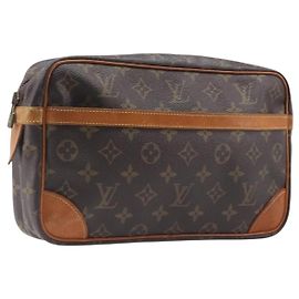 LOUIS VUITTON Monogram Compiegne 28 Clutch Bag M51845 LV Auth ep15910 Monogram