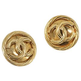 CHANEL Ohrringe Metall Goldfarben CC Auth bs37165V Andere