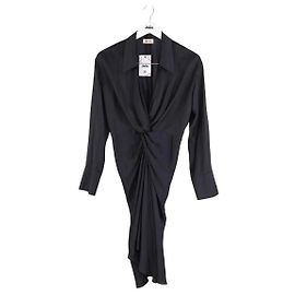 Zadig & Voltaire Rozo Satin Kleid schwarz Schwarz