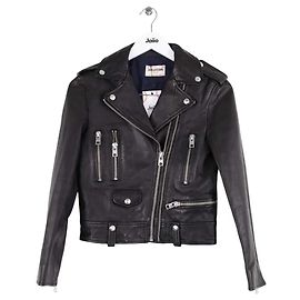 Zadig & Voltaire Black Leather Jacket XS Black